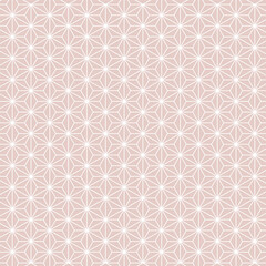 麻の葉模様 S　10月 ピンクトルマリンカラーPink tourmaline 愛情　熱心
