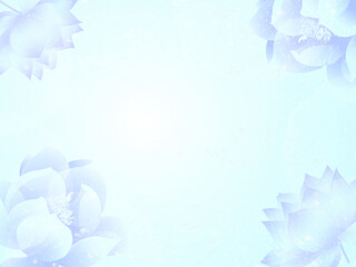 水彩で描いた青い花の幻想的なテクスチャ背景