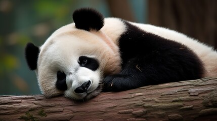 Lazy Panda Naptime