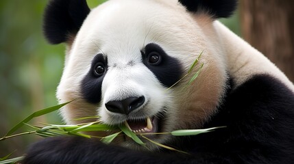 Fototapeta premium Hungry Panda