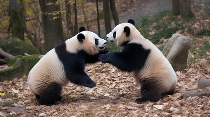 Fototapeta premium Panda Pals