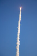 Rocket launch at cape canaveral florida