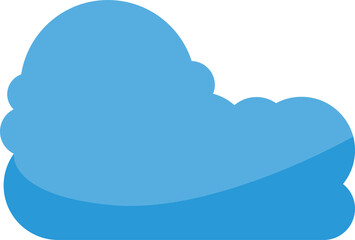 blue cloud scape illustration
