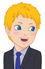 朗報を聞くちびキャラ　男性　タイプA