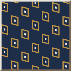 Obraz na płótnie Canvas Ceramic tile pattern Geometry Polygon Dot Wave Frame