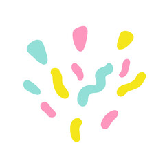 ribbon pastel  line element icon decoration