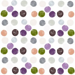 set of buttons green purple grey coral 