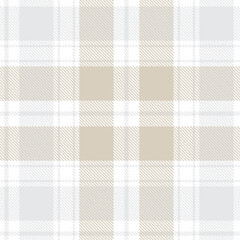 Neutral Colour Classic Plaid textured Seamless Pattern