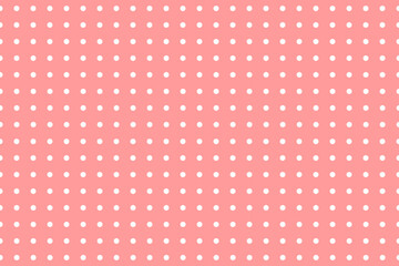 Seamless Pattern Polka Dot Spot Pink Pastel Cute Kawaii Sweet Vintage Retro Vector Illustration Design Wallpaper Backdrop Textile Fabric Clothing Tablecloth