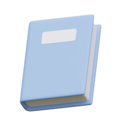 blue book,notebook,booklet 3d icon element illustration