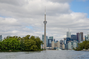 Fototapeta premium Spectacular view at downtown and CN Tower. Toronto. Ontario, Canada.