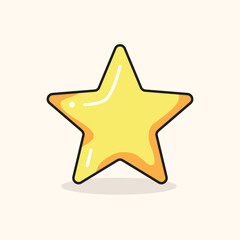 Obraz premium golden star icon