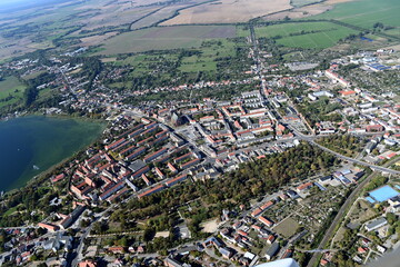 Obraz premium Prenzlau in der Uckermark, Stadtzentrum 2019