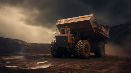 Obraz premium truck on the road