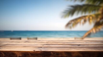 Fototapeta premium beach with coconut trees