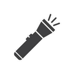 Flashlight vector icon. Flashlight flat sign design. Flashlight symbol pictogram. UX UI icon