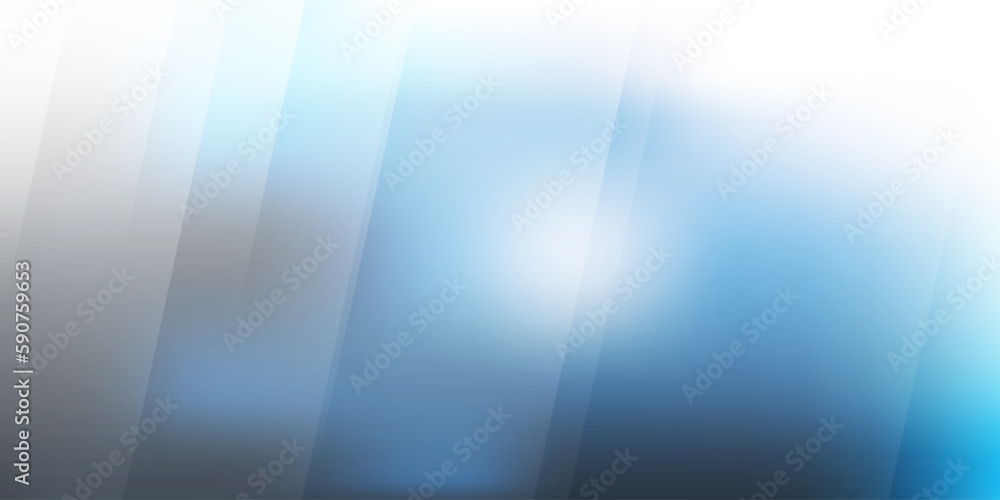 Aufkleber blue, grey and white abstract glowing blurry texture - transparent slanted lines pattern with lights