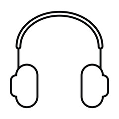 headphone icon, music vector, audio illustration