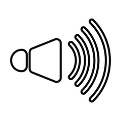 speaker icon, volume vector, audio illustration
