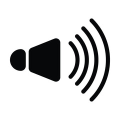 speaker icon, volume vector, audio illustration