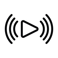 video streaming icon, video vector, streaming illustration