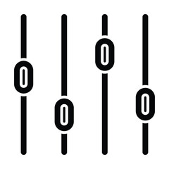 equalizer icon, music vector, audio illustration