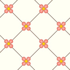 Seamless abstract background with flower.