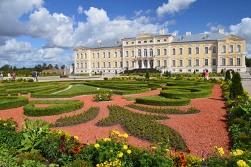 Pils Rundale royal palace in Latvia