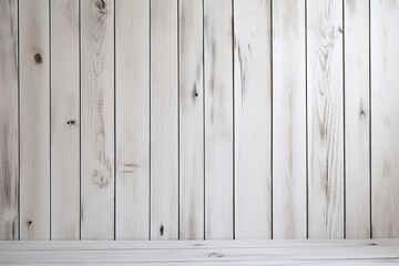 Abstract White Wooden Plank Board Background