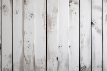 Obraz premium Abstract White Wooden Plank Board Background