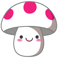 Happy Mushroom with Polka-dots