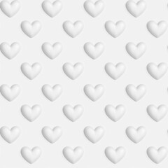 Heart shape pattern (Perfect seamless pattern)