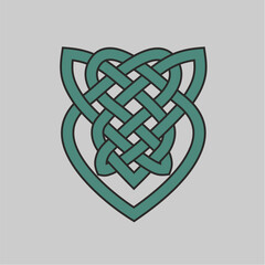 Celtic knot intertwined. Element of Celtic Ornament. Isolated. Vector illustration