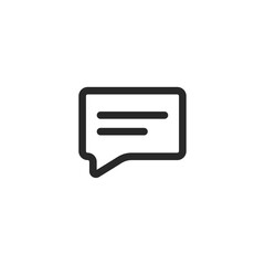 Chat icon, isolated Chat sign icon, vector illustration