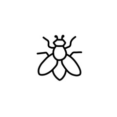 simple insect line icons