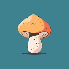 Mushroom vector illustration isolated on background.