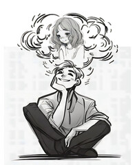 A young man falls in love with a girl