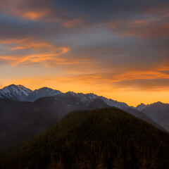 Golden Hour at Bishop Peak, A Golden Hour on the Peaks, Peak of Mountain during Golden Hour