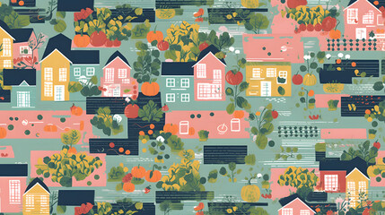 Ai-Generated Urban farming illustration
house, city, town, building, home, architecture, vector, cartoon, illustration, seamless, urban, pattern, street, design, icon, roof, art, apartment, village, 