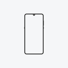 vector illustration of phone screen icon