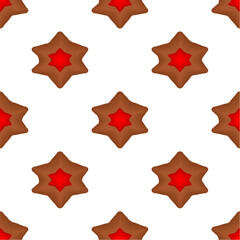 Pattern homemade cookie different taste in pastry biscuit