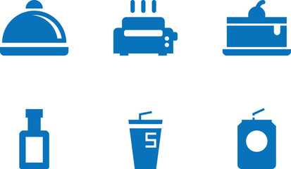Household appliances - thin line web icon set. vector illustration.