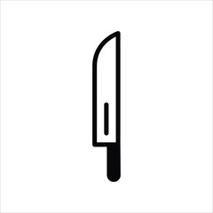 Knife vector icon. Knife flat sign design. Knife symbol pictogram. UX UI icon