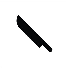 Knife vector icon. Knife flat sign design. Knife symbol pictogram. UX UI icon