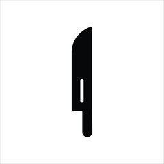 Knife vector icon. Knife flat sign design. Knife symbol pictogram. UX UI icon