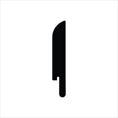 Knife vector icon. Knife flat sign design. Knife symbol pictogram. UX UI icon
