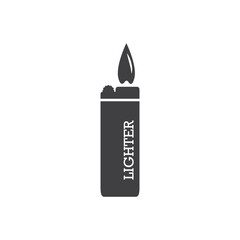 Lighter icon. Lighter vector icon on white isolated background. Fire lighter flat sign design. Lighter symbol pictogram. UX UI icon
