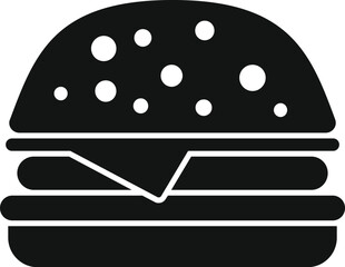 Sleep problem burger food icon simple vector. Stress person. Night awake