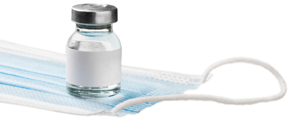 Coronavirus vaccine concept with syringe. Covid-19, 2019-nCov pandemic.