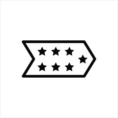 Medal vector icon. Medal flat sign design. Medal symbol pictogram. Rank icon. UX UI icon